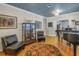 Bright living room with hardwood floors and piano at 314 33Rd Ne Ave, St Petersburg, FL 33704