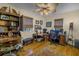 Home office with built-in shelving and desk at 314 33Rd Ne Ave, St Petersburg, FL 33704