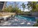 Inviting pool area with patio furniture and lush landscaping at 314 33Rd Ne Ave, St Petersburg, FL 33704