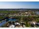 Aerial view of property with mature trees, water access and skyline view at 346 80Th Ne Ave, St Petersburg, FL 33702