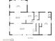 Detailed first floor plan showcasing the layout, including living room, dining area, kitchen, bathroom, and room dimensions at 346 80Th Ne Ave, St Petersburg, FL 33702