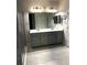 Primary bathroom with double vanity and large mirror at 6035 Plover Meadow St, Lithia, FL 33547