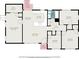 Detailed floor plan showcasing a spacious layout with multiple bedrooms, a living room, kitchen, and deck at 7202 N 21St St, Tampa, FL 33610