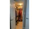 Spacious closet with ample shelving and hanging space at 8615 Mallard Reserve Dr # 102, Tampa, FL 33614