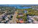 Aerial view of residential area near waterfront, showcasing a house and neighborhood at 931 And 925 Florida Ave, Palm Harbor, FL 34683