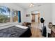 Spacious bedroom with a view of the backyard at 931 And 925 Florida Ave, Palm Harbor, FL 34683