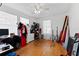 Home office featuring hardwood floors and ample workspace at 931 And 925 Florida Ave, Palm Harbor, FL 34683