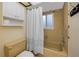 Clean bathroom with shower/tub combo and updated toilet at 947 Sousa Dr, Largo, FL 33771