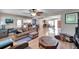 Spacious open-concept living area with hardwood floors and plenty of natural light at 1276 Bermuda St, Clearwater, FL 33755