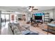 Bright and airy living room with hardwood floors and comfortable seating at 1276 Bermuda St, Clearwater, FL 33755