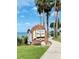 Welcome to Dunedin, Florida sign featuring a bagpiper at 1336 Stonehaven Ln, Dunedin, FL 34698