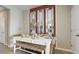 Charming dining area with a farmhouse style table at 31277 Midnight Sun Way, Wesley Chapel, FL 33545