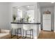 Stylish kitchen with dark countertop and subway tile backsplash at 3645 5Th S Ave, St Petersburg, FL 33711