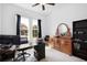 Bright and airy office space with a large desk and vanity at 4927 Rolling Green Dr, Wesley Chapel, FL 33543