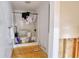 Bathroom needs renovation, shower, toilet, vanity at 6119 Beacon Point Dr, Weeki Wachee, FL 34607