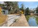 Steps lead to waterfront with canal views at 6119 Beacon Point Dr, Weeki Wachee, FL 34607