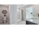 Bathroom with shower and toilet at 10596 Farm Hill Ave, Land O Lakes, FL 34638