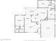 Floor plan of the 1st floor showing layout of rooms and dimensions at 1217 Carmella Ln, Sarasota, FL 34243