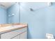 Simple bathroom with single sink and shower/tub combo at 12705 Bramfield Dr, Riverview, FL 33579