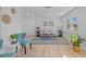 Living area featuring light floors and a neutral color palette at 1418 Barry St, Clearwater, FL 33756