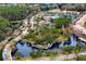 Beautiful aerial view of the Waterchase community, showcasing lush landscaping, and amenities at 14607 Turning Leaf Ct, Tampa, FL 33626