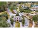 Aerial view of the Waterchase community entrance gate, showcasing landscaping and design at 14607 Turning Leaf Ct, Tampa, FL 33626