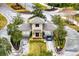 Aerial view of the Waterchase community entrance gate, showcasing landscaping and design at 14607 Turning Leaf Ct, Tampa, FL 33626