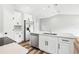 Kitchen view showcasing stainless steel appliances, ample storage, and a functional layout at 15422 Wine Dr, Weeki Wachee, FL 34614