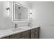 Modern bathroom with double vanity and quartz countertop at 156 29Th N Ave, St Petersburg, FL 33704