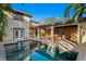 Relaxing pool area with a covered patio and outdoor kitchen at 156 29Th N Ave, St Petersburg, FL 33704