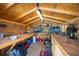 Interior of the shed with a workbench, tools, shelves, and ample storage space at 1745 Emerald Dr, Clearwater, FL 33756