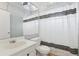 Bathroom featuring a vanity sink, toilet, and shower/tub combination at 1901 Andover Way # 32, Sun City Center, FL 33573