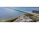 Aerial view of waterfront property next to the bridge at 205 S Mcmullen Booth Rd # 202, Clearwater, FL 33759