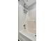 Clean white shower with adjustable shower head at 206 S Port Royal Ln, Apollo Beach, FL 33572