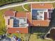 Aerial view of the rooftop, featuring multiple HVAC units and a well-maintained tile roof at 301 Mariner Dr # 301, Tarpon Springs, FL 34689