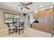 Bright kitchen nook with natural light and ample storage at 315 Linger Ln, Sun City Center, FL 33573