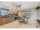 Modern kitchen with stainless steel appliances and backsplash detail at 315 Linger Ln, Sun City Center, FL 33573