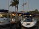 View of docked sailboats in the canal at 4346 Marine Pkwy, New Port Richey, FL 34652