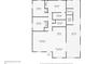 Floor plan showing 3 bedrooms and 4 bathrooms at 4408 W Minnehaha St, Tampa, FL 33614