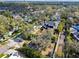 Aerial view of mature landscaping, and trees in a residential neighborhood at 4532 W Beachway Dr, Tampa, FL 33609