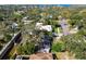 Beautiful aerial view showcasing the property, the surrounding neighborhood, and nearby waterways at 4532 W Beachway Dr, Tampa, FL 33609