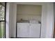 Convenient laundry closet with washer and dryer in unit at 5265 E Bay Dr # 323, Clearwater, FL 33764