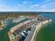 Aerial view showing waterfront community and surrounding area at 6025 Shore S Blvd # 504, Gulfport, FL 33707