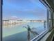 Expansive water view from window, showcasing the marina and city skyline at 6025 Shore S Blvd # 504, Gulfport, FL 33707