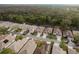 Aerial view of a neighborhood with houses, roads, and green spaces at 6538 Green Acres Blvd, New Port Richey, FL 34655