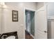 Bathroom featuring sink and view to bedroom hallway at 684 Bayway Blvd, Clearwater, FL 33767