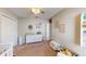 Cozy bedroom featuring neutral walls, plush carpet and ceiling fan at 814 Tuscanny St, Brandon, FL 33511