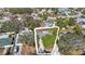 Aerial view of a home showcasing the property layout and surrounding neighborhood at 10201 127Th Pl, Largo, FL 33773