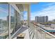 Spacious balcony with cornhole and city views at 145 2Nd S Ave # 523, St Petersburg, FL 33701