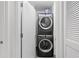 Stackable washer and dryer in a convenient laundry closet at 145 2Nd S Ave # 523, St Petersburg, FL 33701